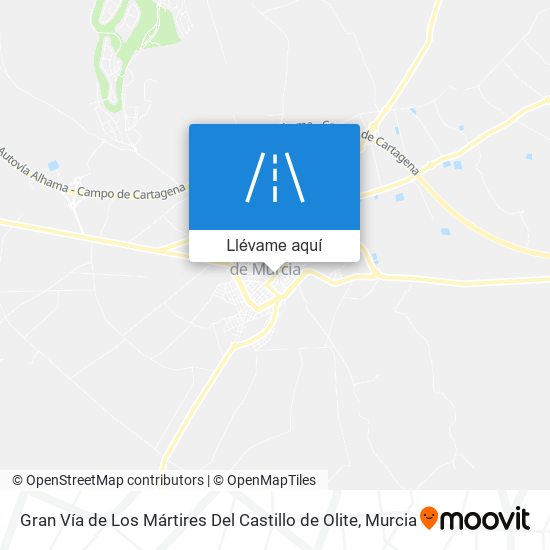Mapa Gran Vía de Los Mártires Del Castillo de Olite