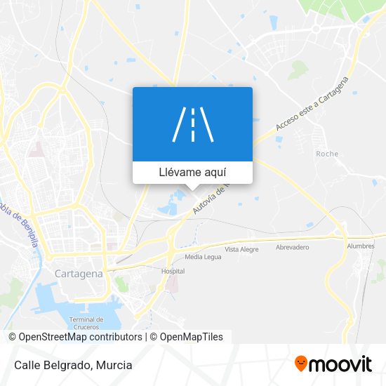 Mapa Calle Belgrado