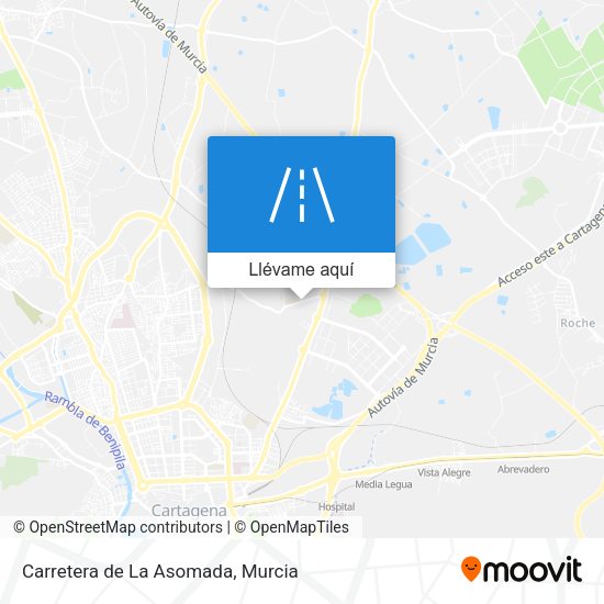 Mapa Carretera de La Asomada
