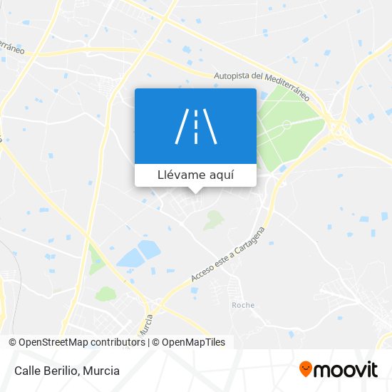 Mapa Calle Berilio
