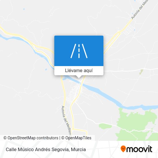 Mapa Calle Músico Andrés Segovia