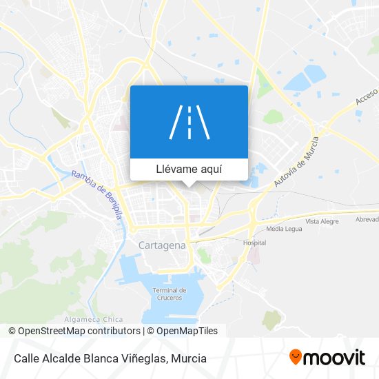 Mapa Calle Alcalde Blanca Viñeglas