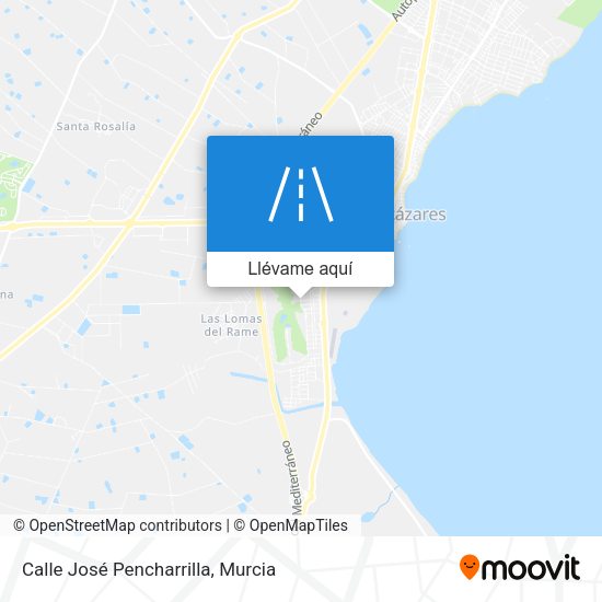 Mapa Calle José Pencharrilla