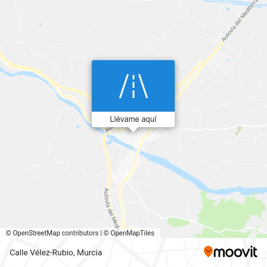 Mapa Calle Vélez-Rubio