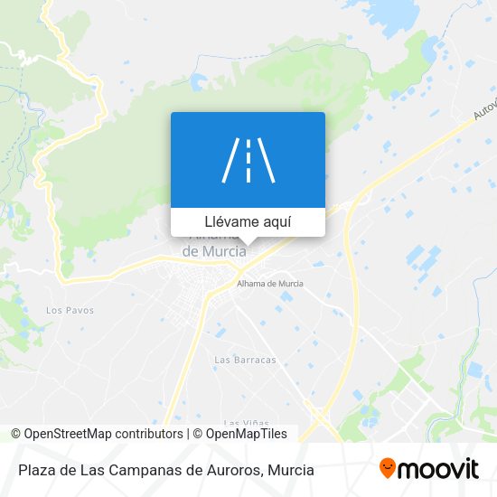 Mapa Plaza de Las Campanas de Auroros