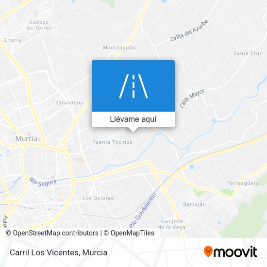 Mapa Carril Los Vicentes