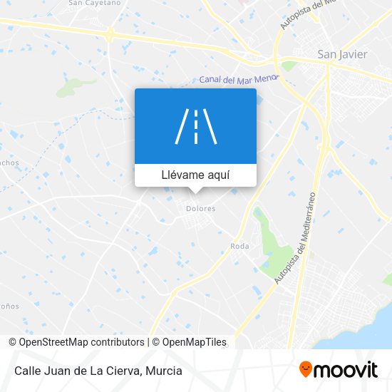 Mapa Calle Juan de La Cierva