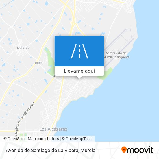 Mapa Avenida de Santiago de La Ribera