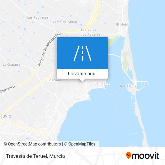 Mapa Travesía de Teruel
