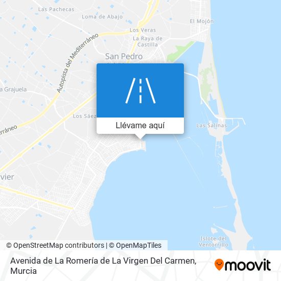 Mapa Avenida de La Romería de La Virgen Del Carmen