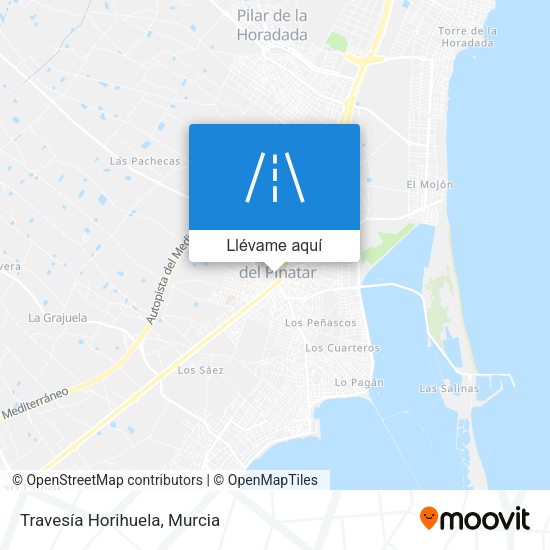 Mapa Travesía Horihuela