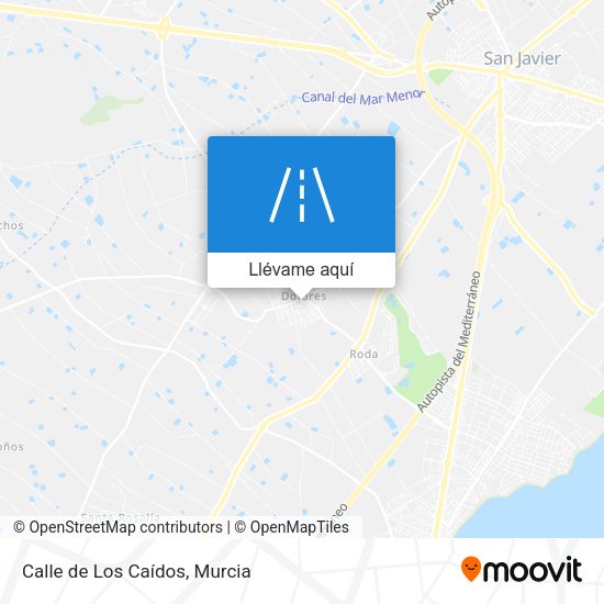 Mapa Calle de Los Caídos