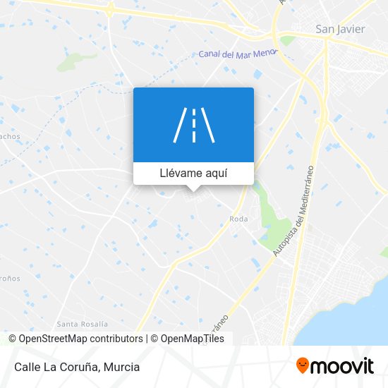 Mapa Calle La Coruña