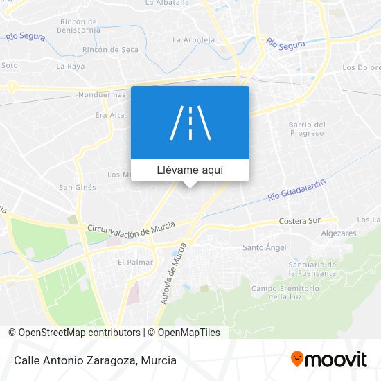 Mapa Calle Antonio Zaragoza