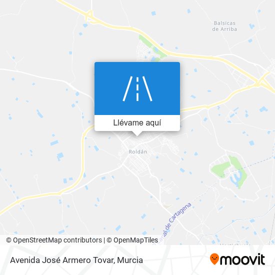 Mapa Avenida José Armero Tovar