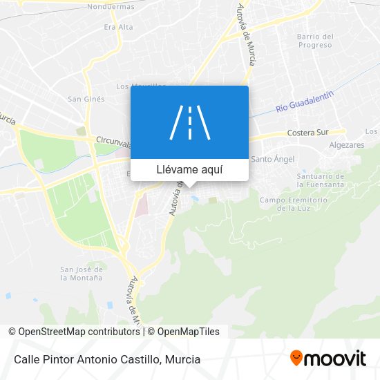 Mapa Calle Pintor Antonio Castillo