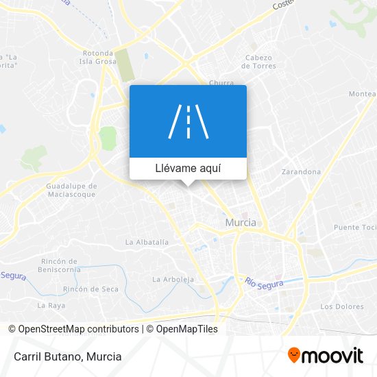 Mapa Carril Butano
