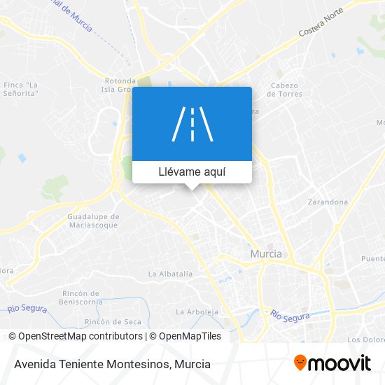 Mapa Avenida Teniente Montesinos