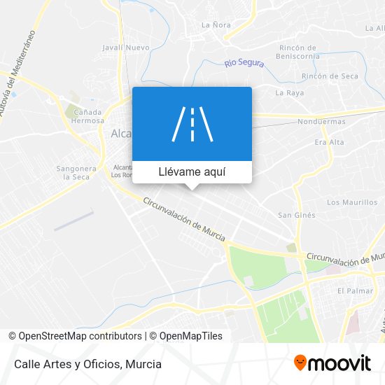 Mapa Calle Artes y Oficios