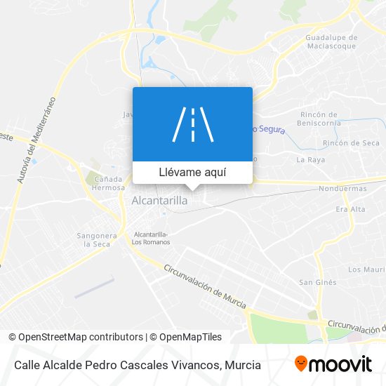 Mapa Calle Alcalde Pedro Cascales Vivancos