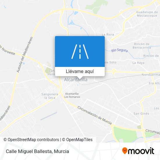Mapa Calle Miguel Ballesta