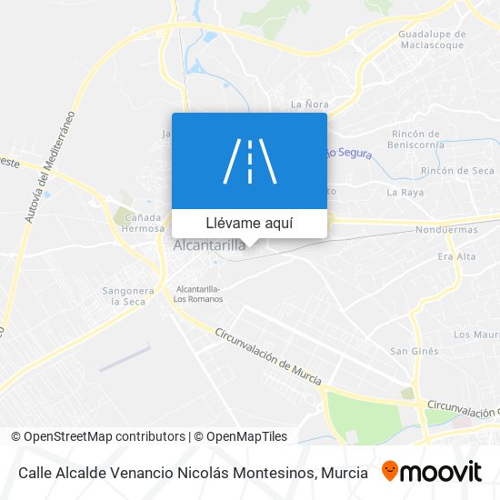 Mapa Calle Alcalde Venancio Nicolás Montesinos