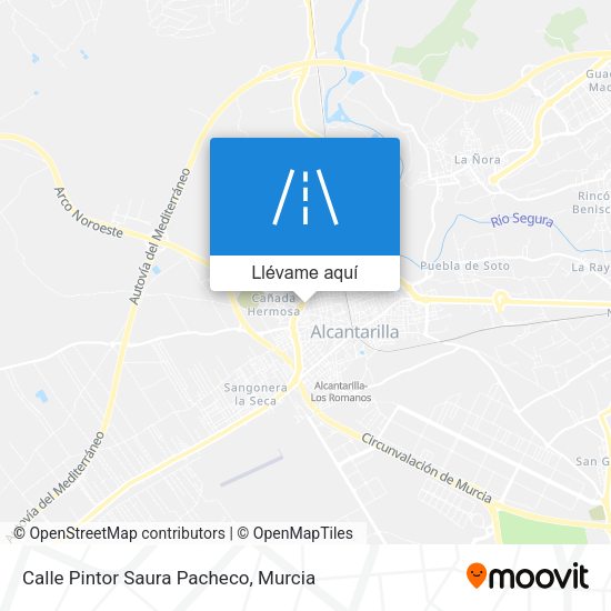 Mapa Calle Pintor Saura Pacheco