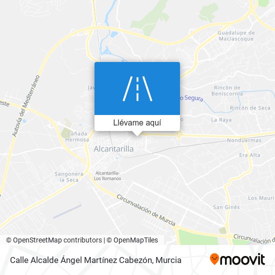 Mapa Calle Alcalde Ángel Martínez Cabezón