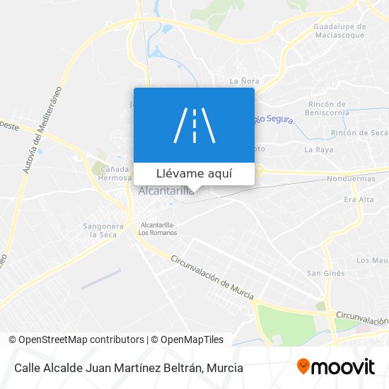Mapa Calle Alcalde Juan Martínez Beltrán