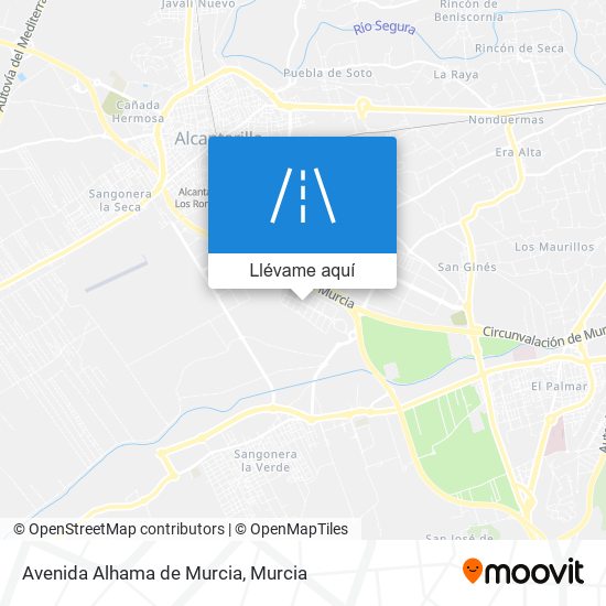 Mapa Avenida Alhama de Murcia