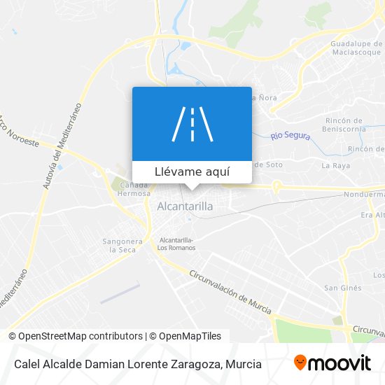 Mapa Calel Alcalde Damian Lorente Zaragoza