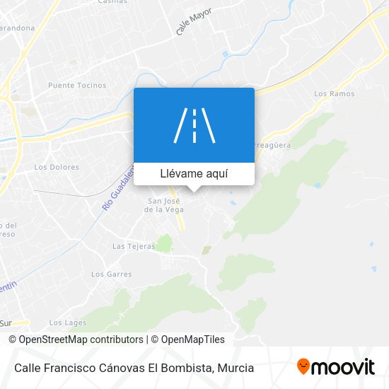 Mapa Calle Francisco Cánovas El Bombista