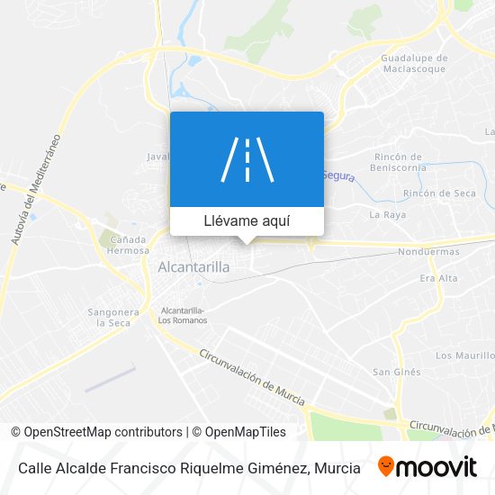 Mapa Calle Alcalde Francisco Riquelme Giménez