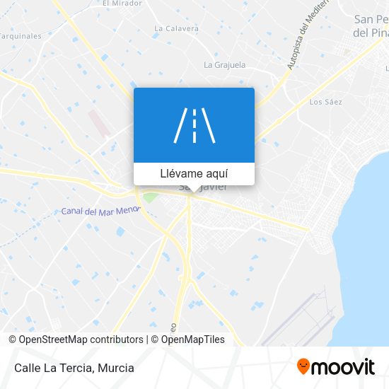 Mapa Calle La Tercia