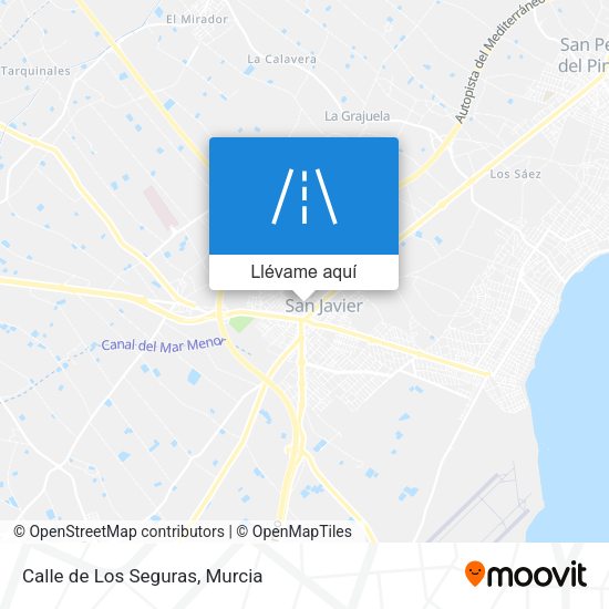 Mapa Calle de Los Seguras