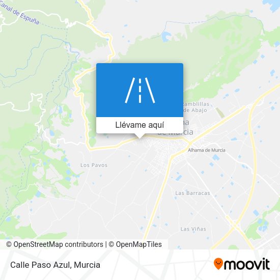 Mapa Calle Paso Azul