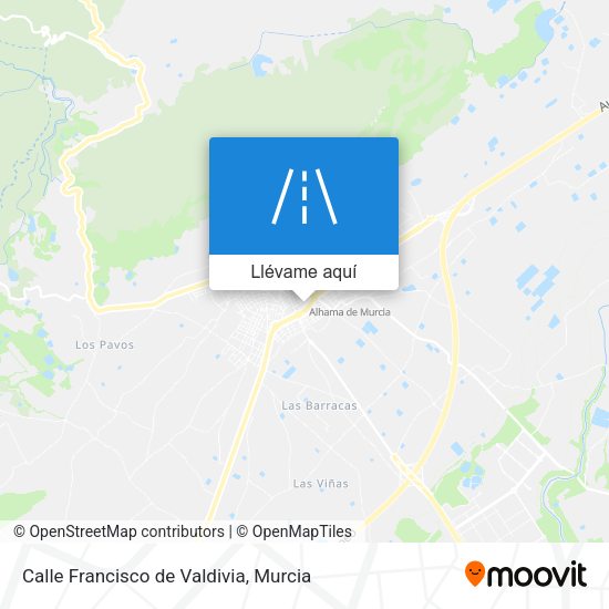 Mapa Calle Francisco de Valdivia
