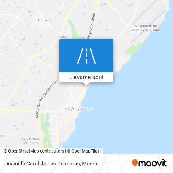 Mapa Avenida Carril de Las Palmeras