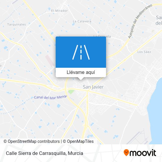 Mapa Calle Sierra de Carrasquilla