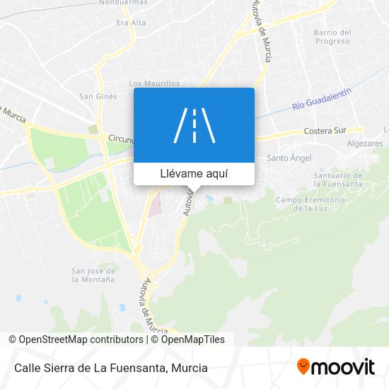 Mapa Calle Sierra de La Fuensanta
