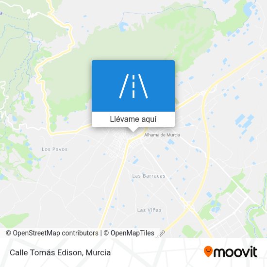 Mapa Calle Tomás Edison