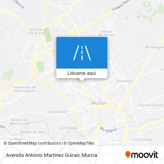 Mapa Avenida Antonio Martínez Guirao