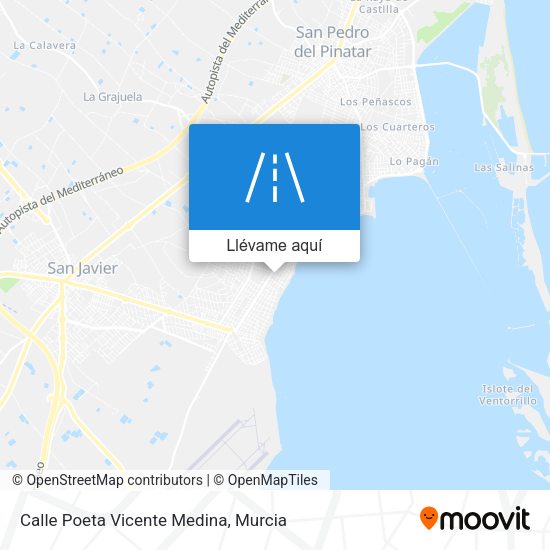 Mapa Calle Poeta Vicente Medina