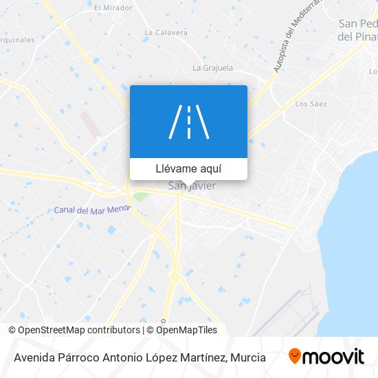 Mapa Avenida Párroco Antonio López Martínez