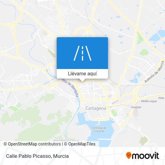 Mapa Calle Pablo Picasso