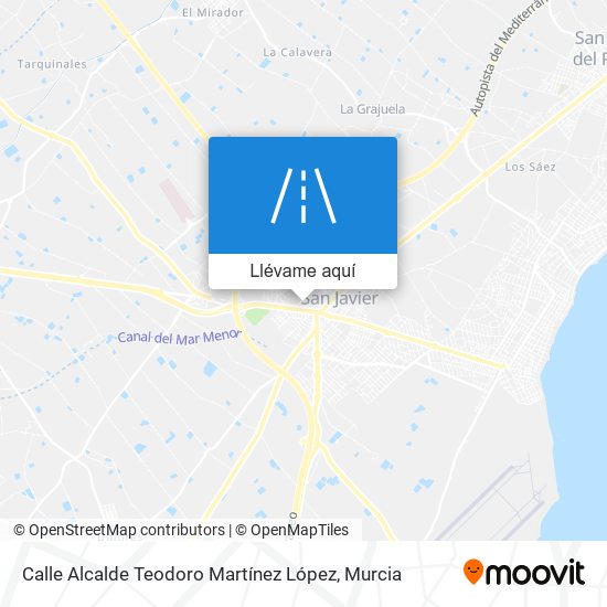 Mapa Calle Alcalde Teodoro Martínez López