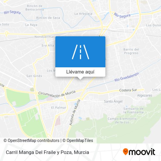 Mapa Carril Manga Del Fraile y Poza