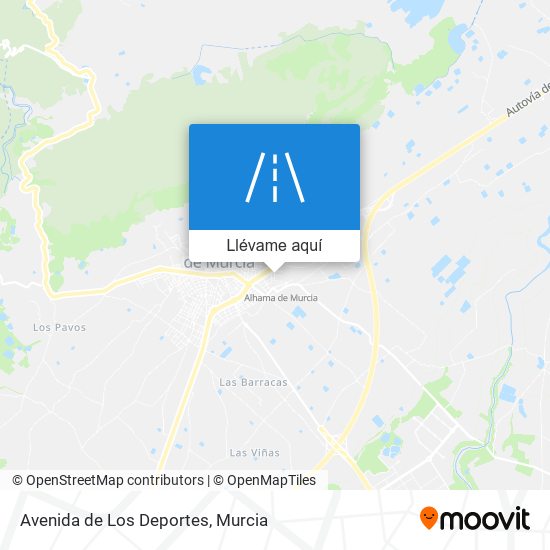 Mapa Avenida de Los Deportes