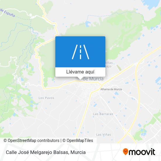Mapa Calle José Melgarejo Balsas