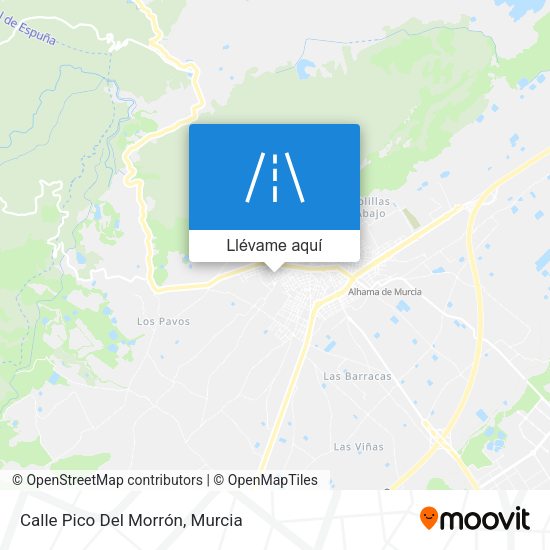 Mapa Calle Pico Del Morrón